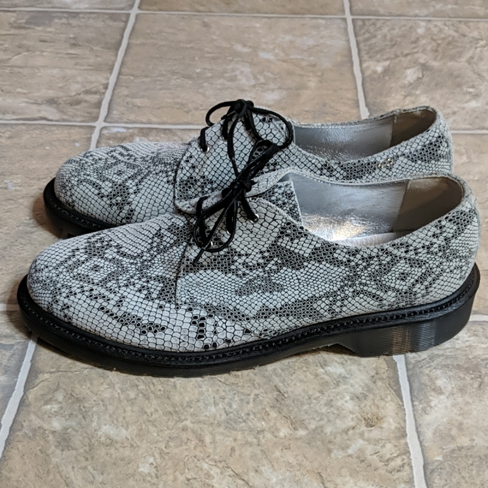 New Dr. Martens England python 1461 3-eye shoes